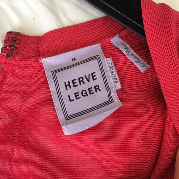 Dark hot pink Herve Leger dress - Picture 5 of 6